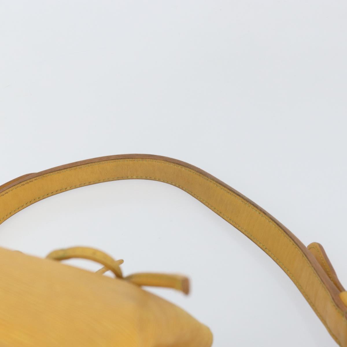 LOUIS VUITTON Epi Petit Noe Shoulder Bag Yellow M44109 LV Auth 170770