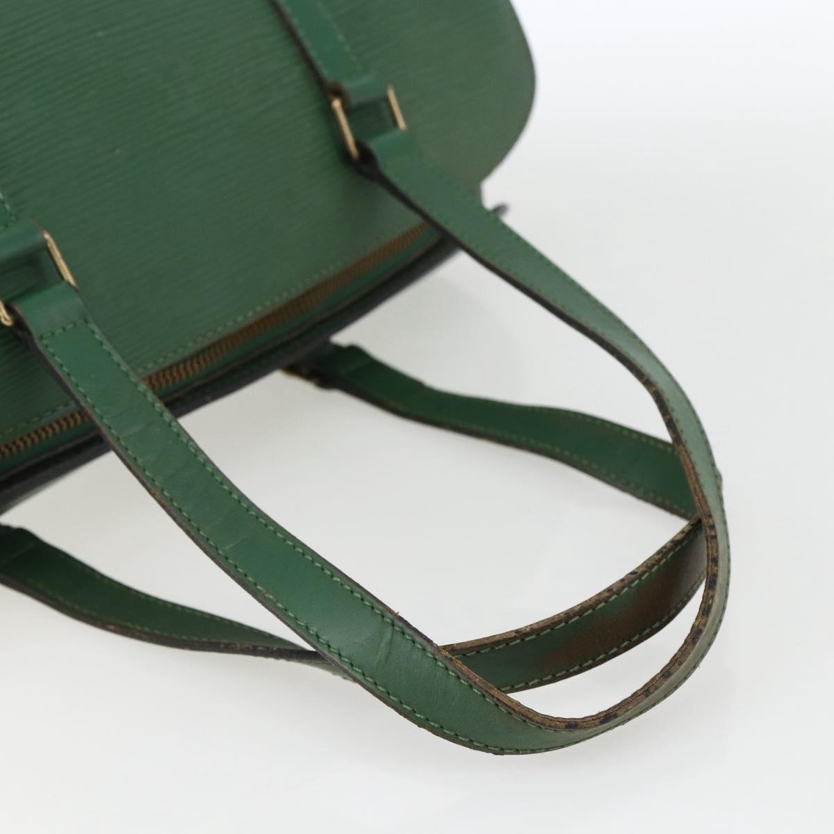 LOUIS VUITTON Epi Soufflot Hand Bag Green M52224 LV Auth 170774