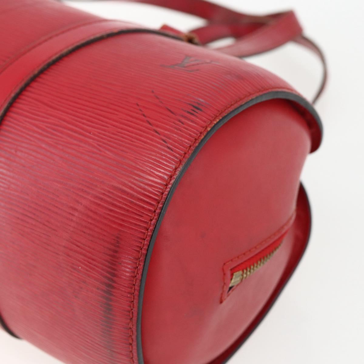 LOUIS VUITTON Epi Soufflot Hand Bag Red M52227 LV Auth 170775