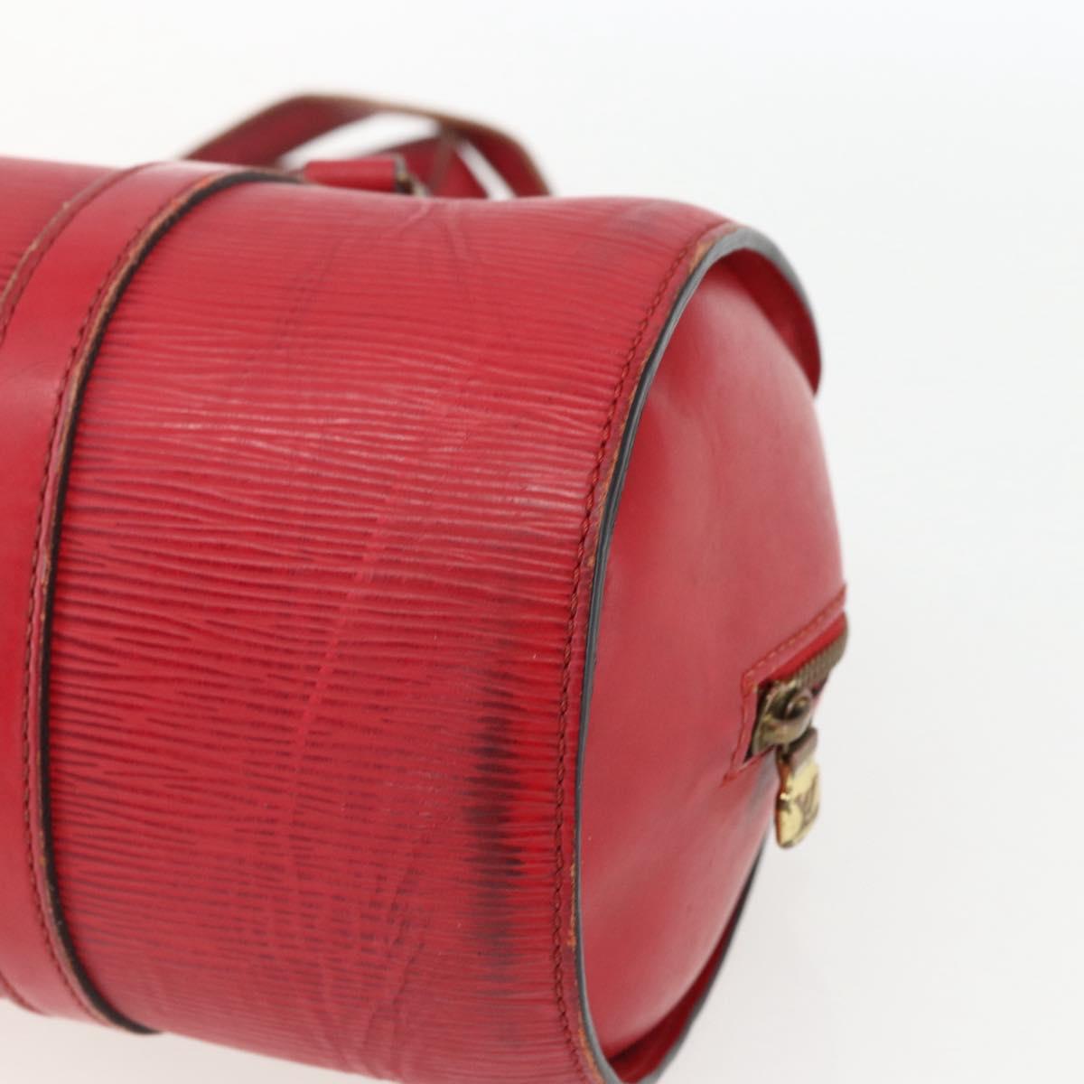 LOUIS VUITTON Epi Soufflot Hand Bag Red M52227 LV Auth 170775