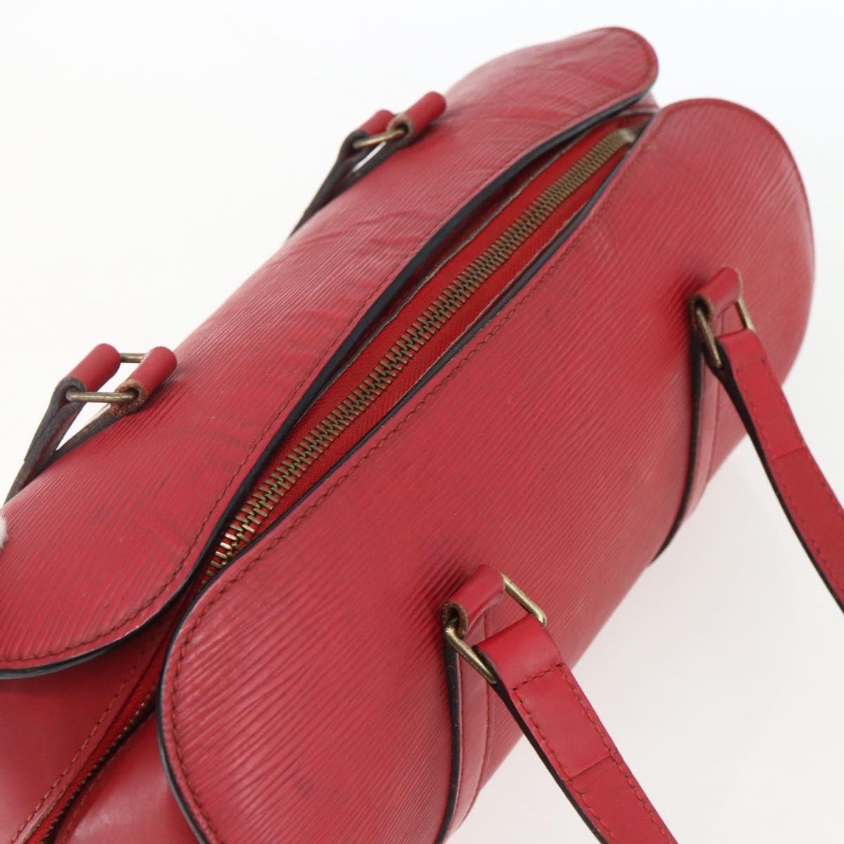 LOUIS VUITTON Epi Soufflot Hand Bag Red M52227 LV Auth 170775