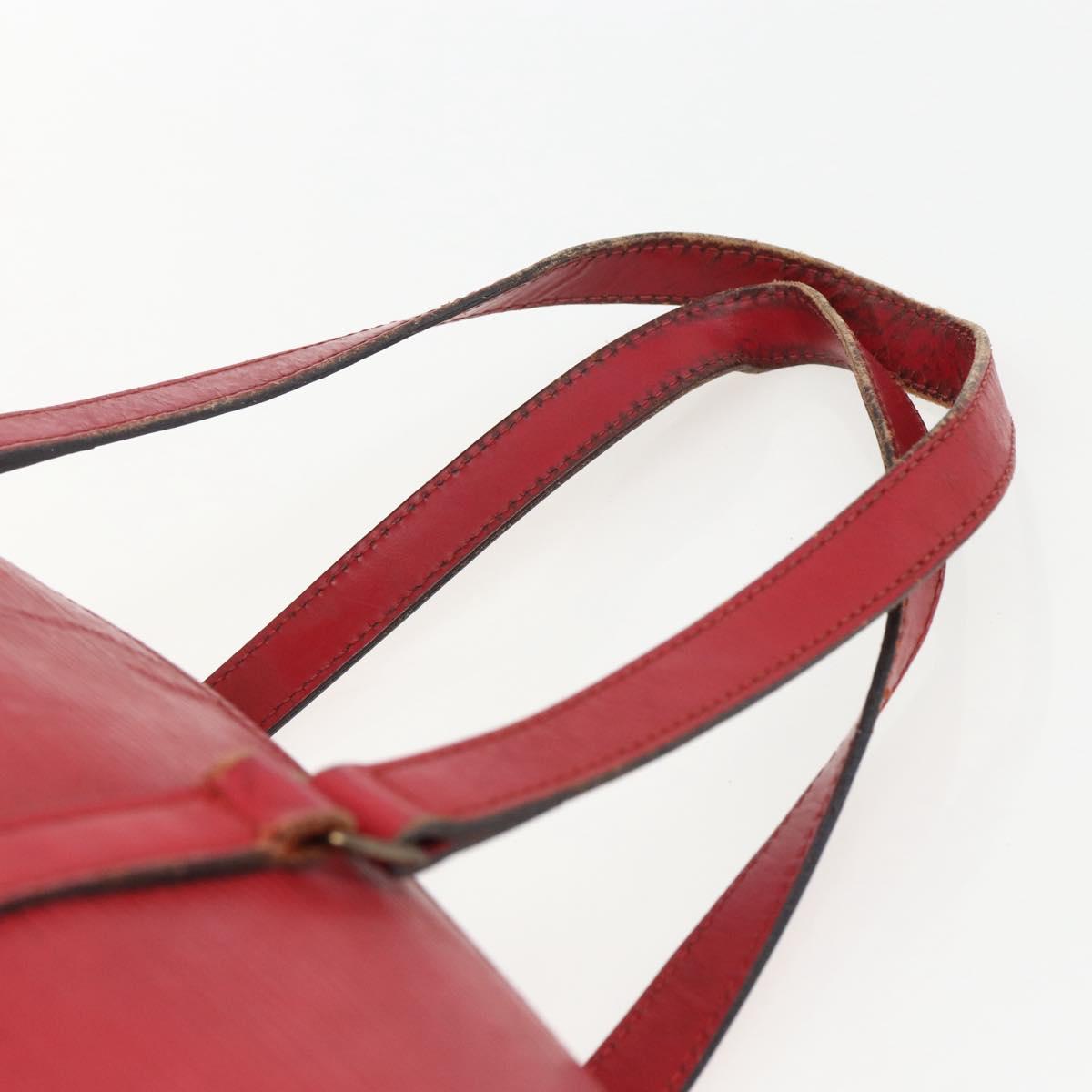 LOUIS VUITTON Epi Soufflot Hand Bag Red M52227 LV Auth 170775