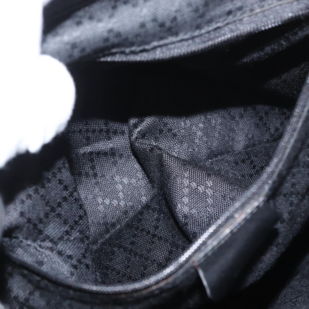 GUCCI Bamboo Backpack Leather Black Gold 003 2058 0016 Auth 170790A