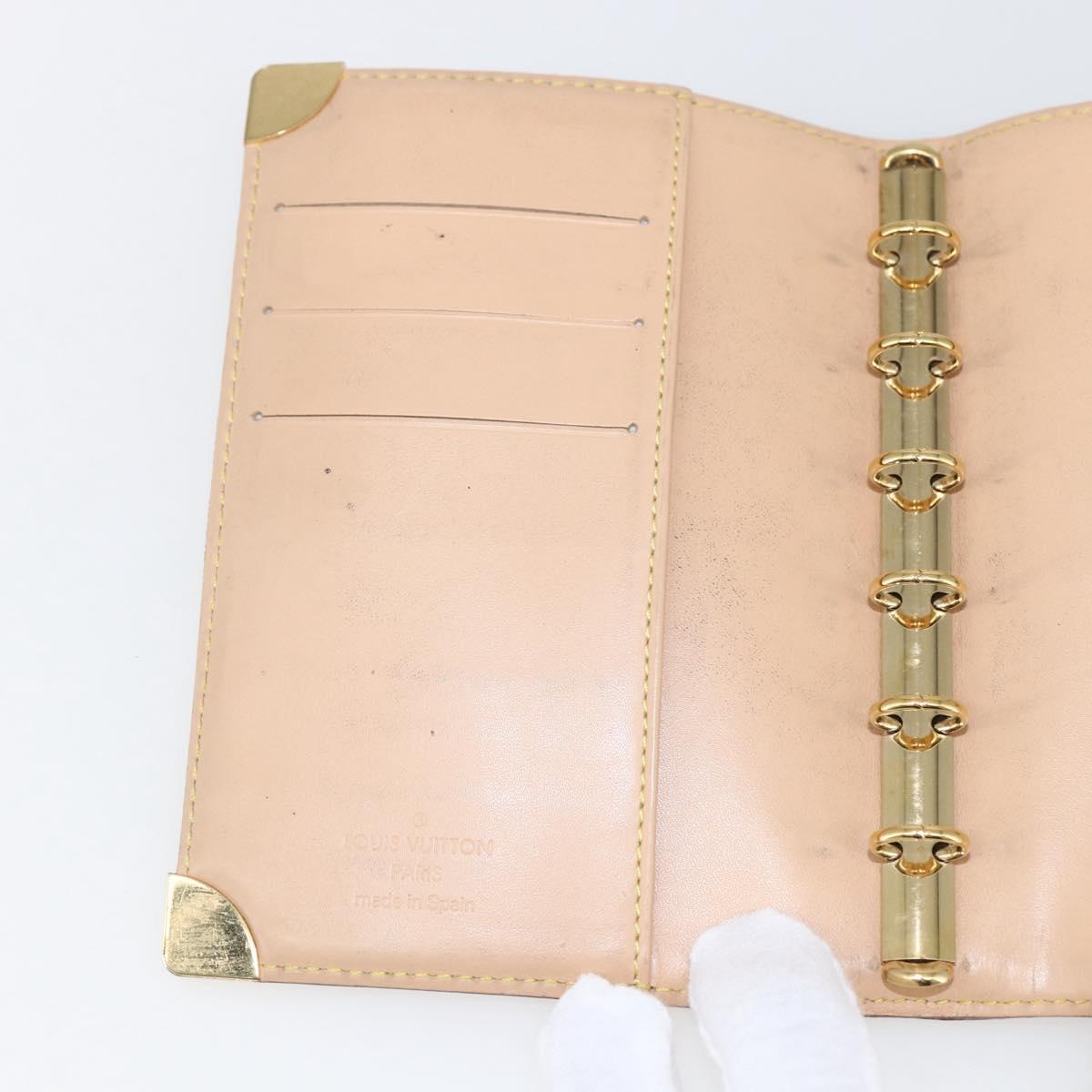 LOUIS VUITTON Multicolor Agenda PM Day Planner Cover White R21074 LV Auth 170796
