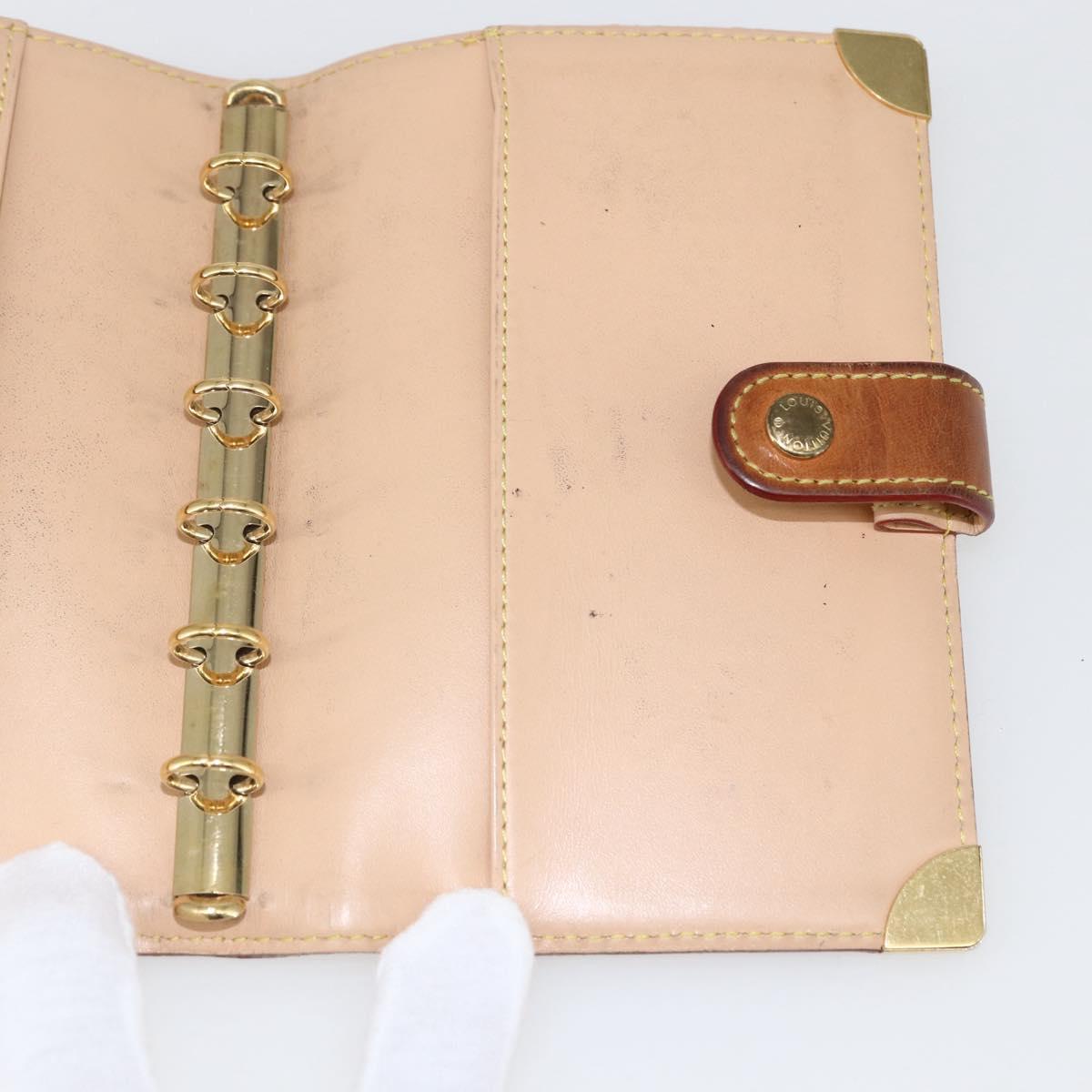 LOUIS VUITTON Multicolor Agenda PM Day Planner Cover White R21074 LV Auth 170796