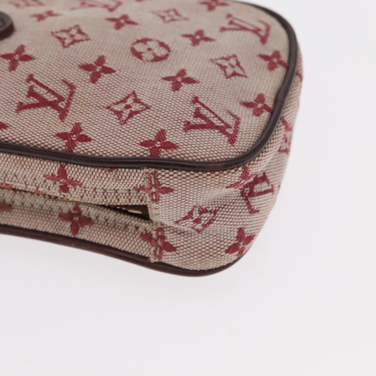 LOUIS VUITTON Monogram Mini Usu Digital Pouch Red M60001 LV Auth 170804