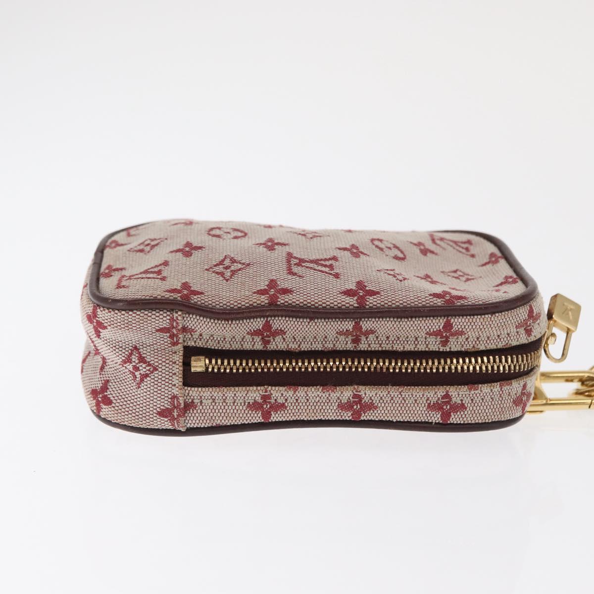 LOUIS VUITTON Monogram Mini Usu Digital Pouch Red M60001 LV Auth 170804