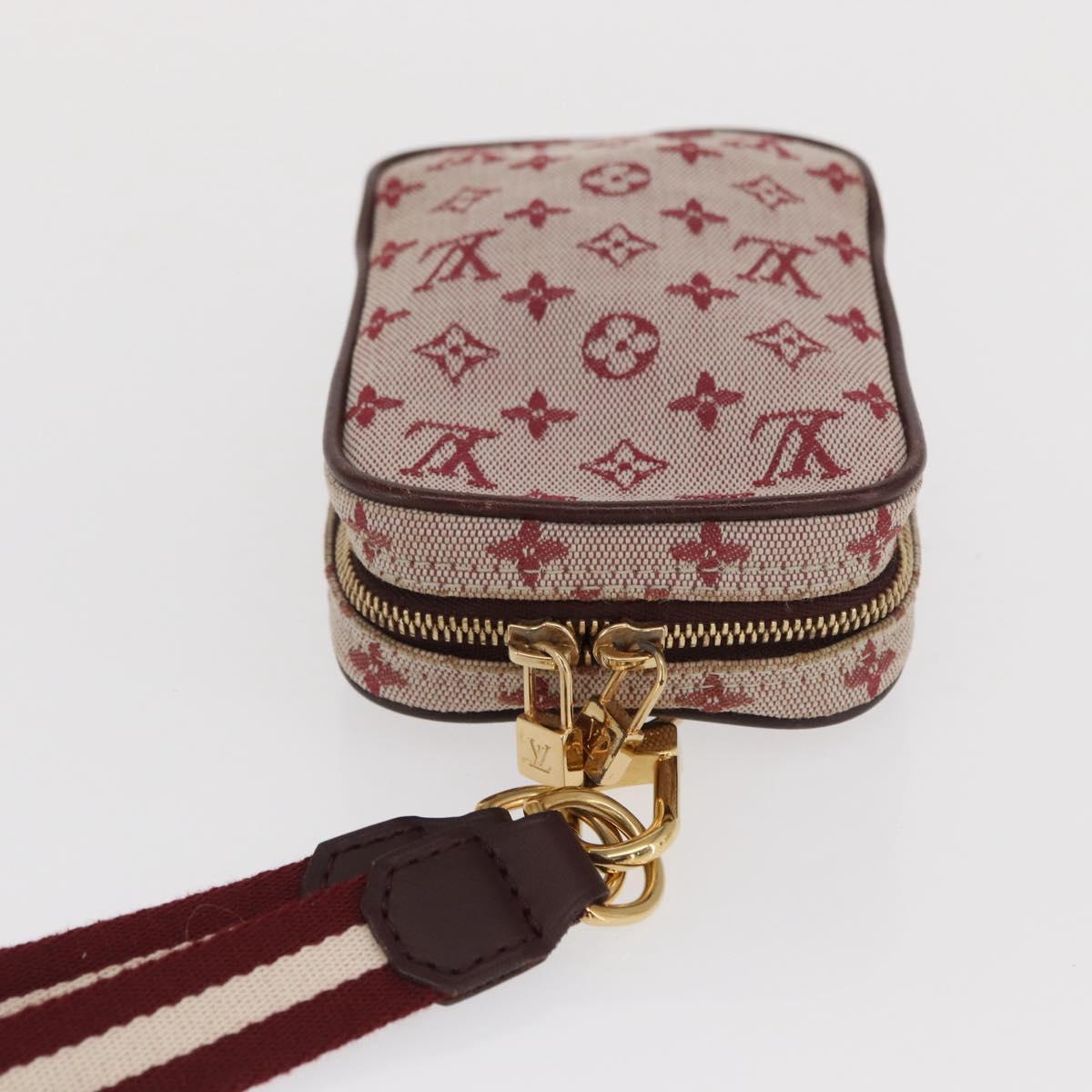 LOUIS VUITTON Monogram Mini Usu Digital Pouch Red M60001 LV Auth 170804