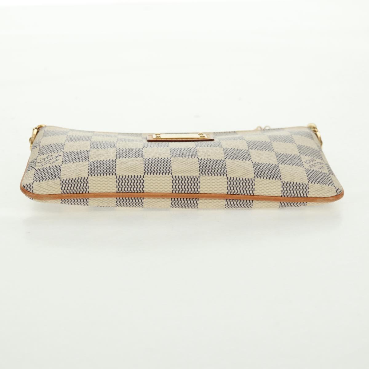 LOUIS VUITTON Damier Azur Pochette Mira MM Accessory Pouch N60027 Auth 170805V