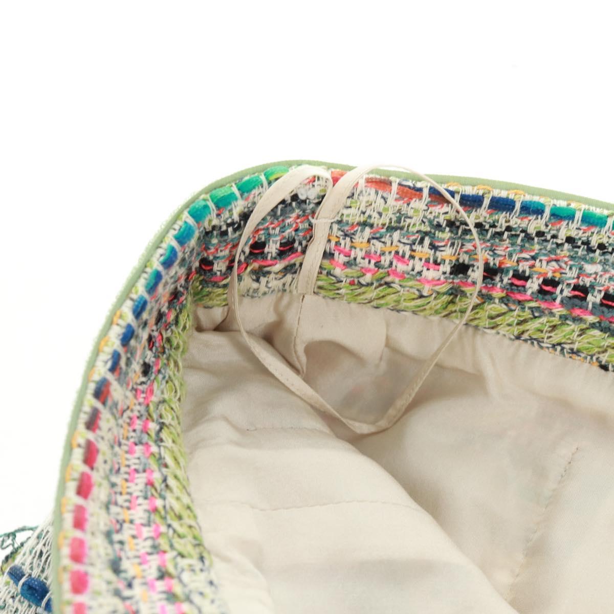 CHANEL Skirt Tweed Multicolor CC Auth 170807V