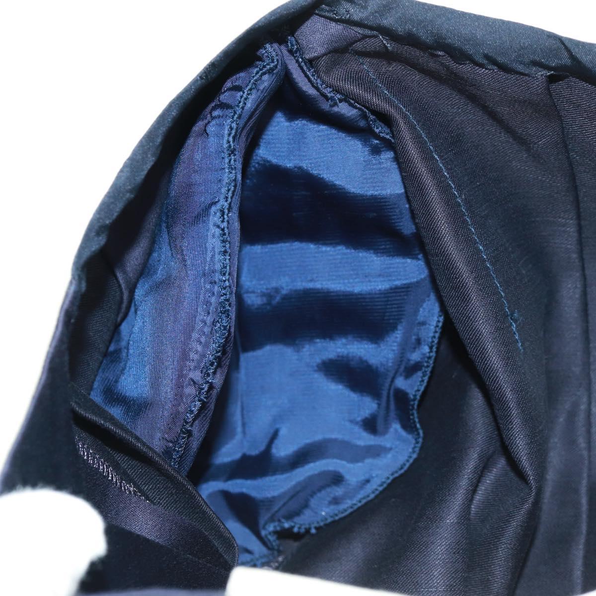 CHANEL One Piece Cotton Navy CC Auth 170808V