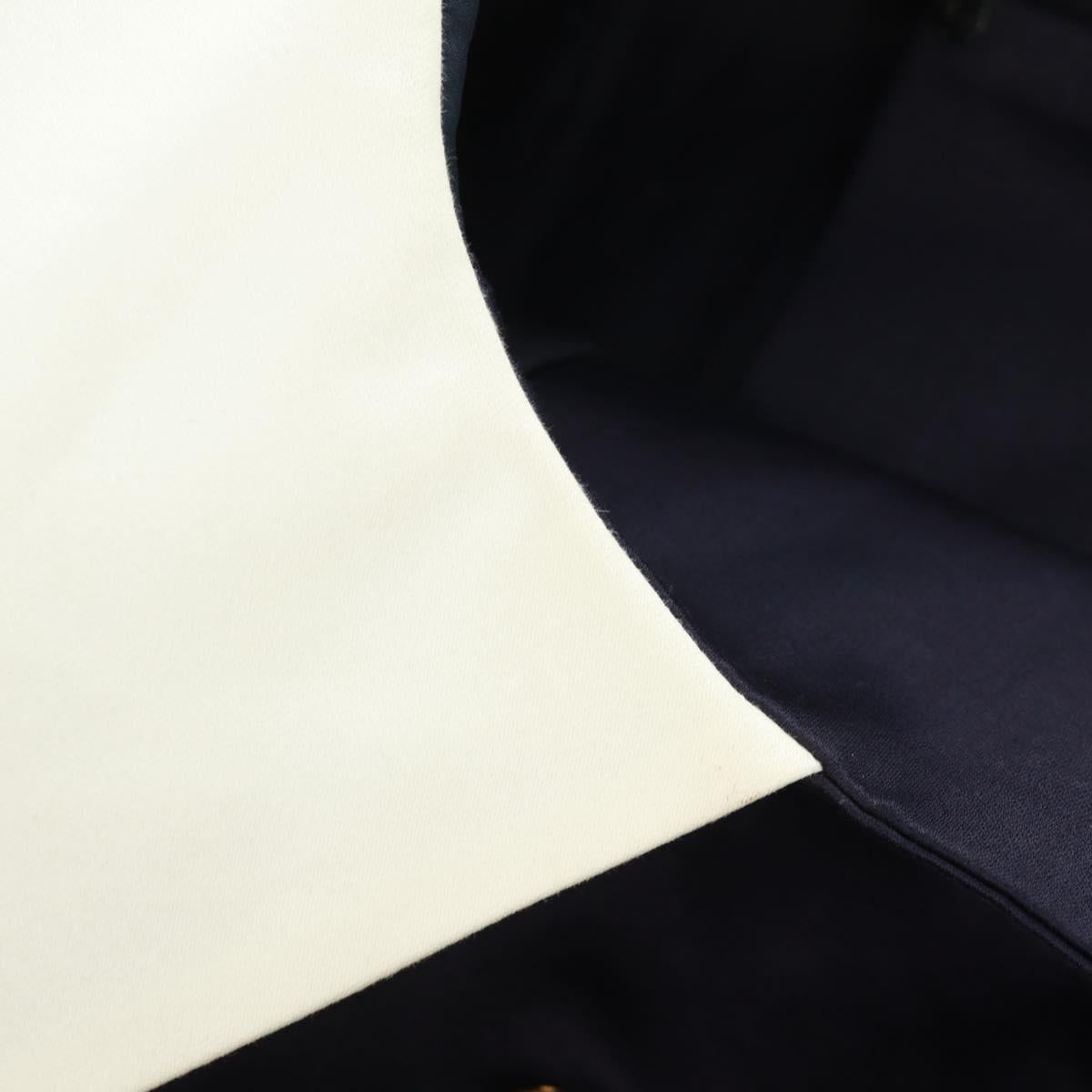 CHANEL One Piece Cotton Navy CC Auth 170808V