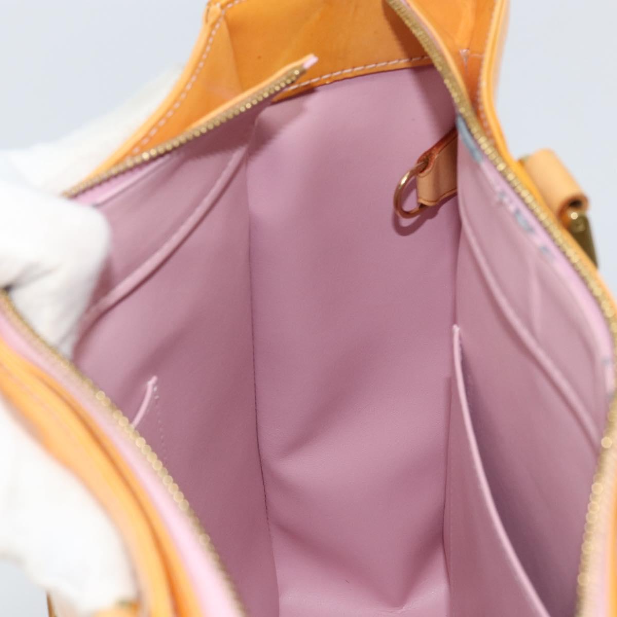 LOUIS VUITTON Monogram Vernis Columbus Tote Bag Pink M91032 LV Auth 170832