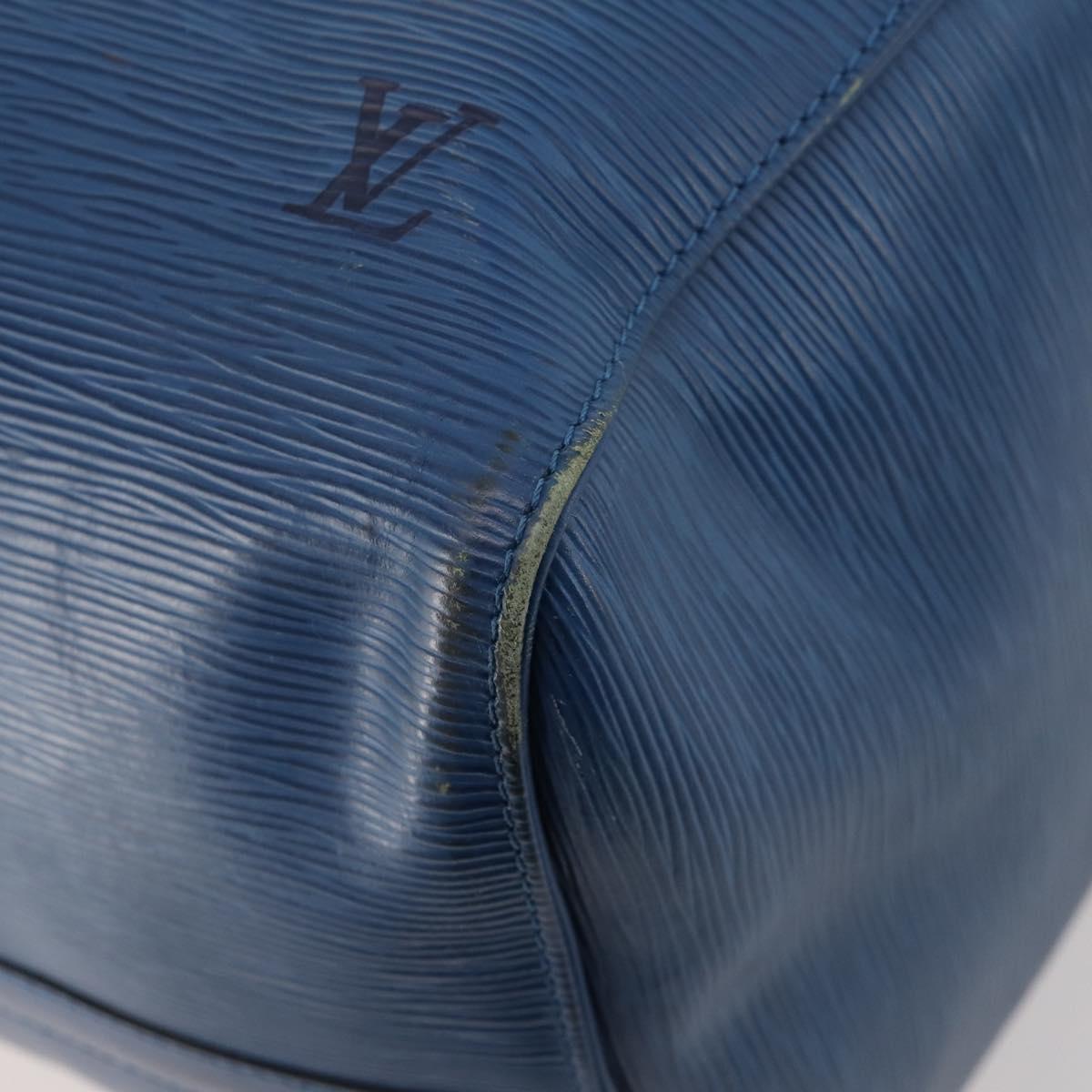 LOUIS VUITTON Epi Keepall 50 Boston Bag Blue M42965 LV Auth 170836