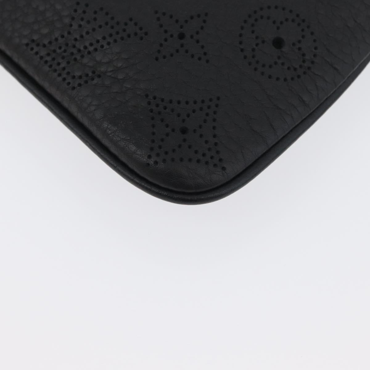 LOUIS VUITTON Mahina Selene PM Pouch Pouch Leather Black M94314 LV Auth 170872M