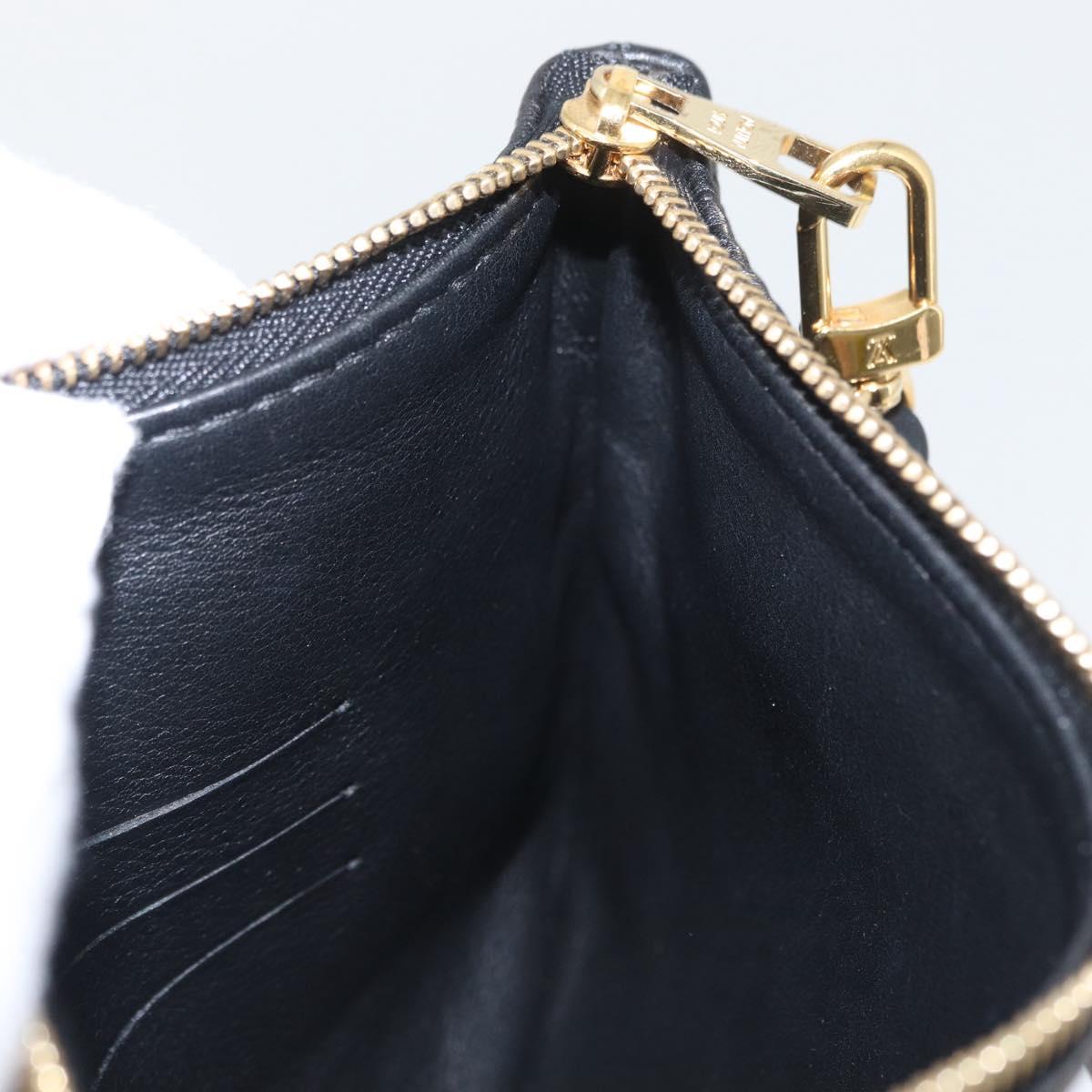 LOUIS VUITTON Mahina Selene PM Pouch Pouch Leather Black M94314 LV Auth 170872M