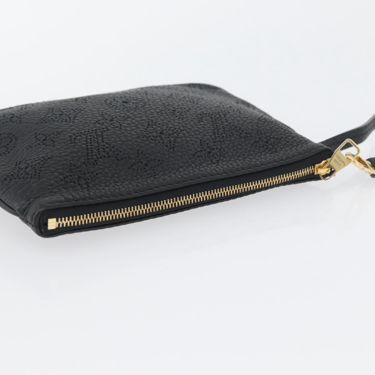LOUIS VUITTON Mahina Selene PM Pouch Pouch Leather Black M94314 LV Auth 170872M