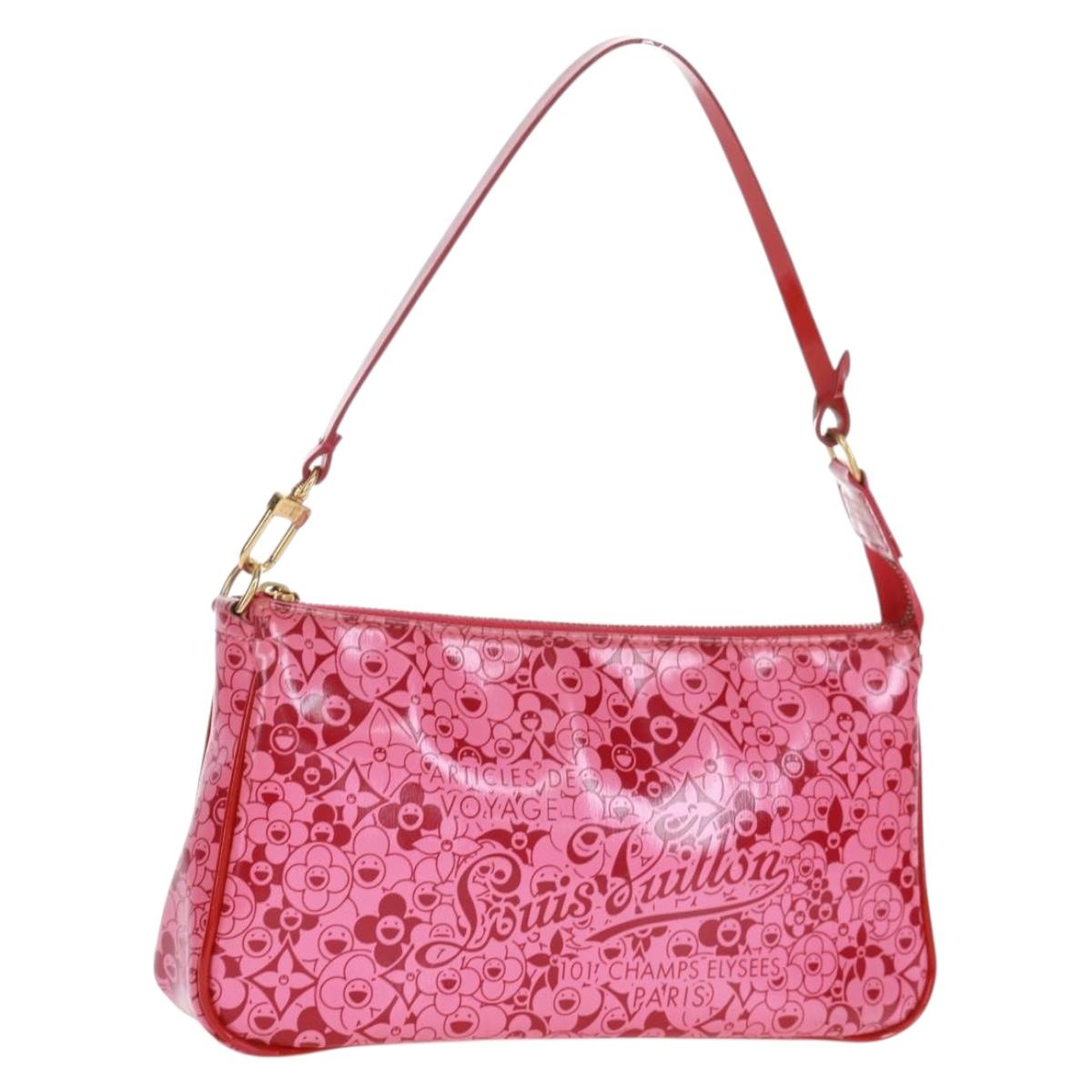 LOUIS VUITTON Cosmic Blossom Pochette Accessoires Pouch Pink M93166 Auth 170877V