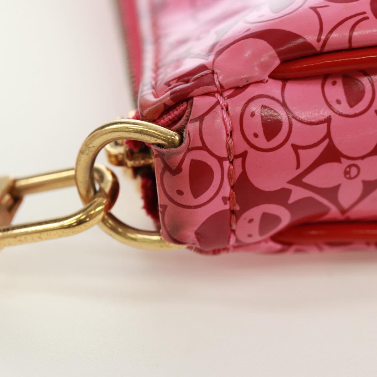 LOUIS VUITTON Cosmic Blossom Pochette Accessoires Pouch Pink M93166 Auth 170877V