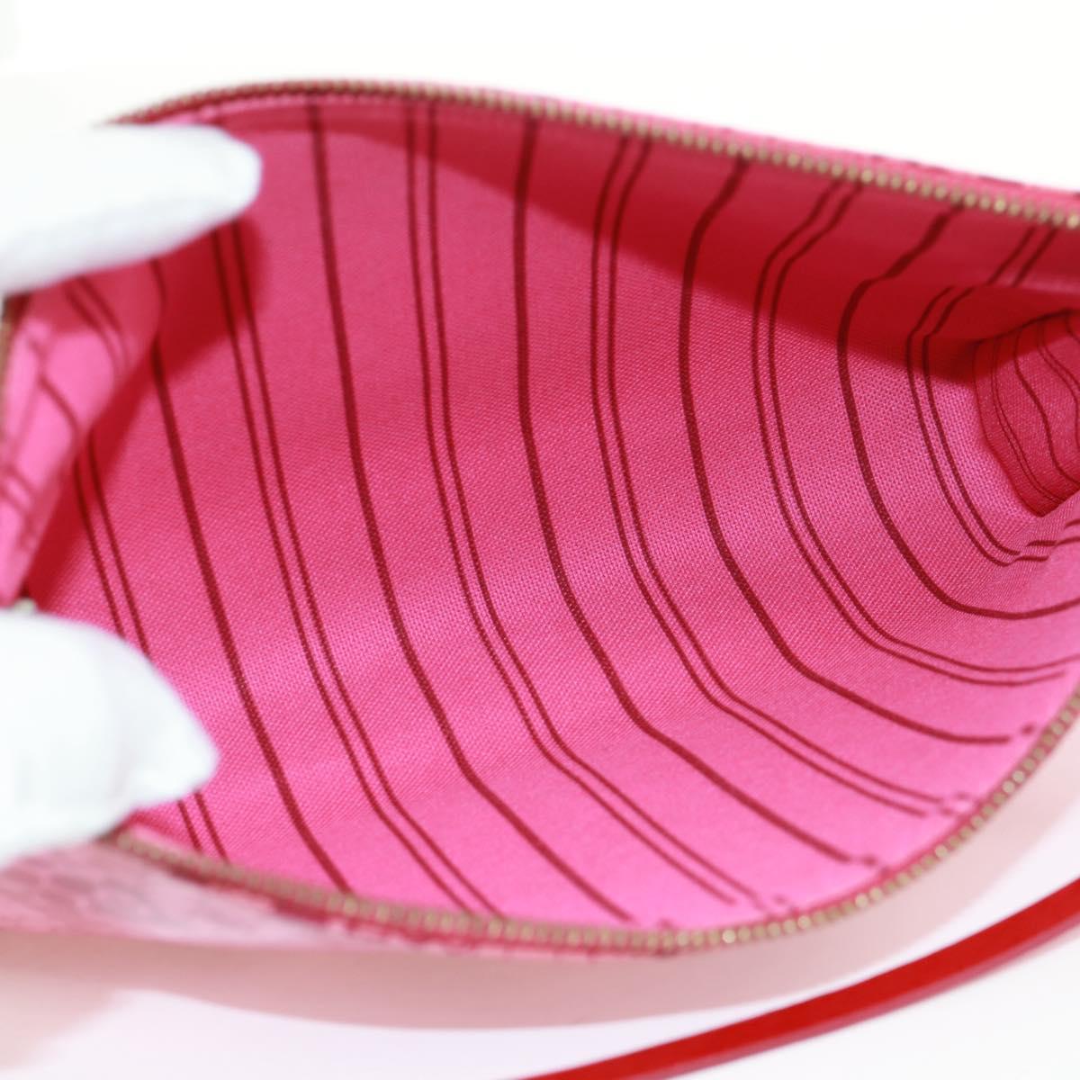 LOUIS VUITTON Cosmic Blossom Pochette Accessoires Pouch Pink M93166 Auth 170877V