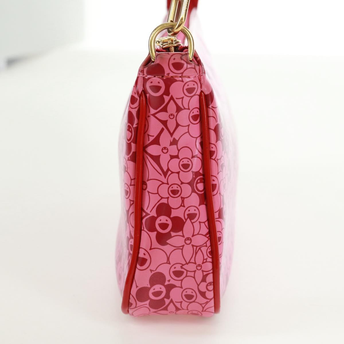 LOUIS VUITTON Cosmic Blossom Pochette Accessoires Pouch Pink M93166 Auth 170877V