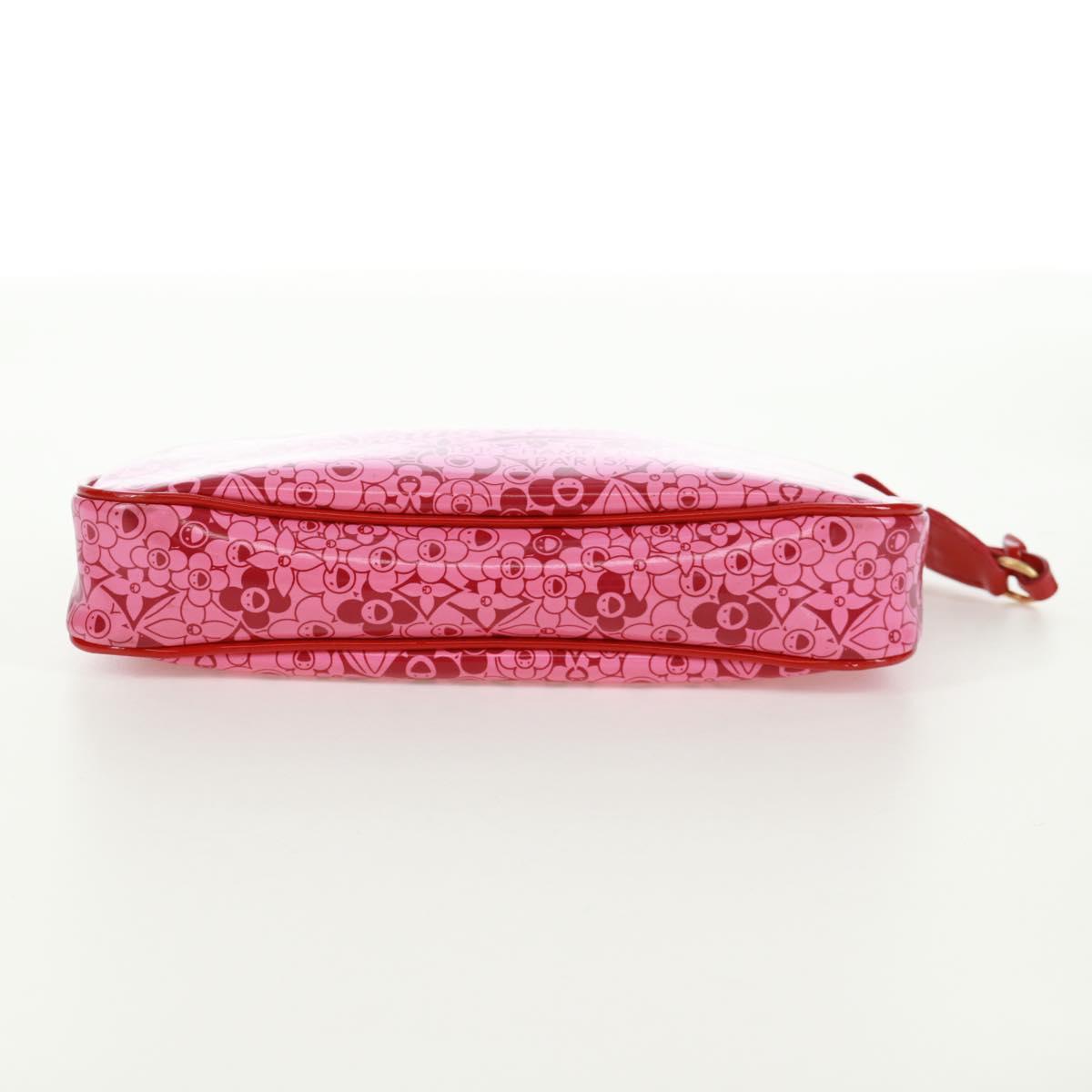 LOUIS VUITTON Cosmic Blossom Pochette Accessoires Pouch Pink M93166 Auth 170877V