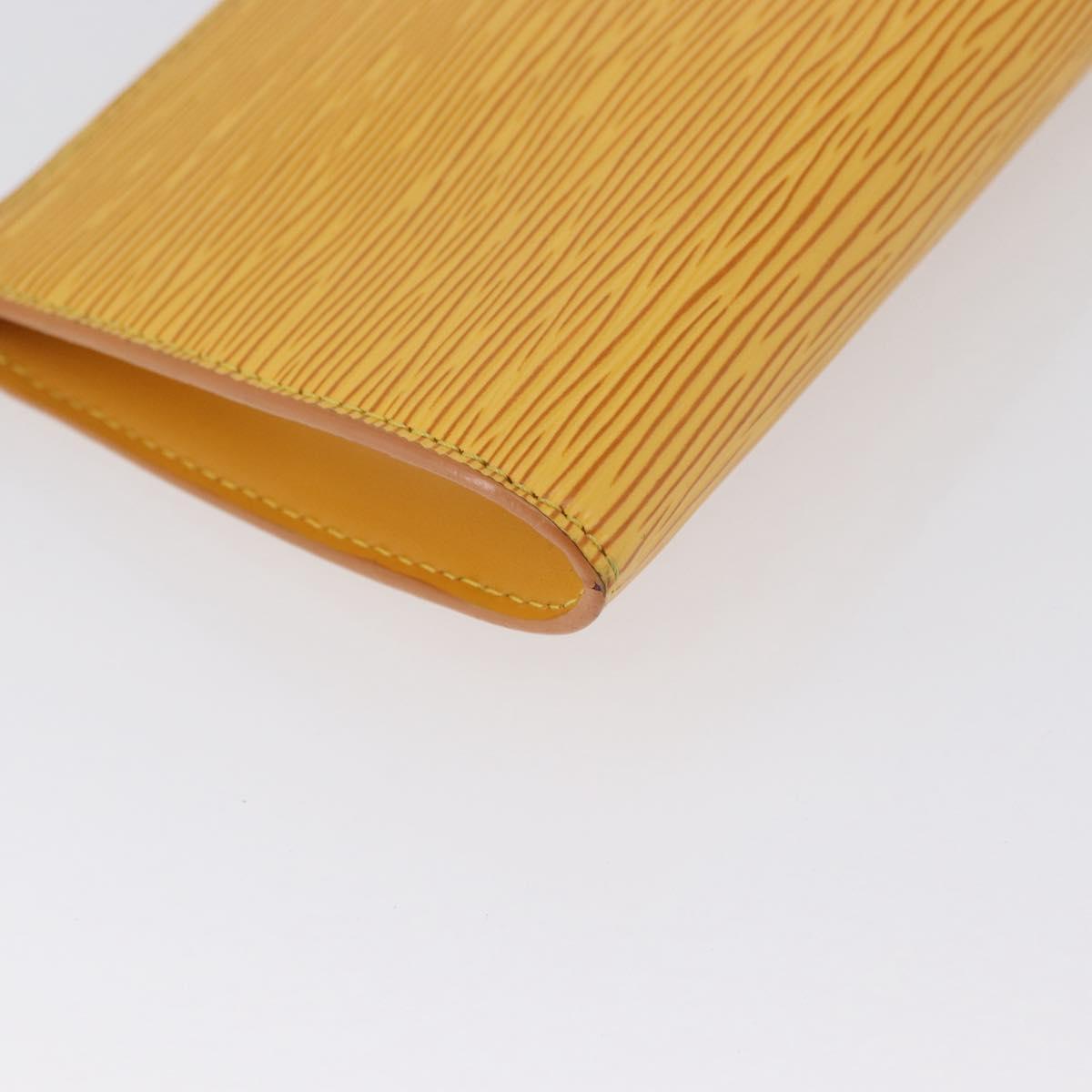 LOUIS VUITTON Epi Pochette Accessoires Pouch Yellow M52949 LV Auth 170894