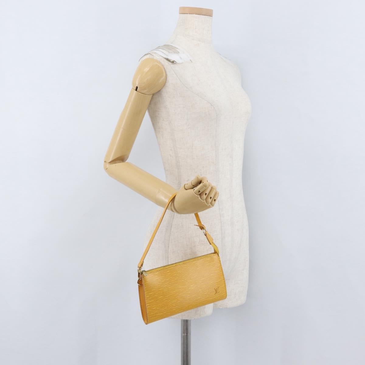 LOUIS VUITTON Epi Pochette Accessoires Pouch Yellow M52949 LV Auth 170894