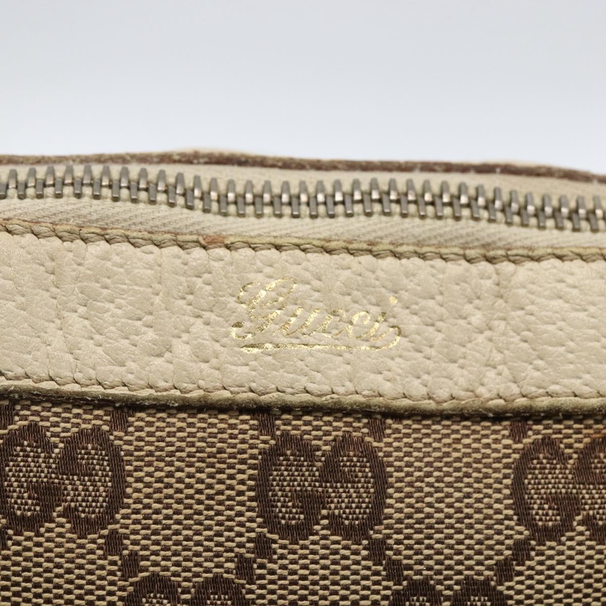 GUCCI GG Canvas Abbey Tote Bag Beige Gold 141470 Auth 170896