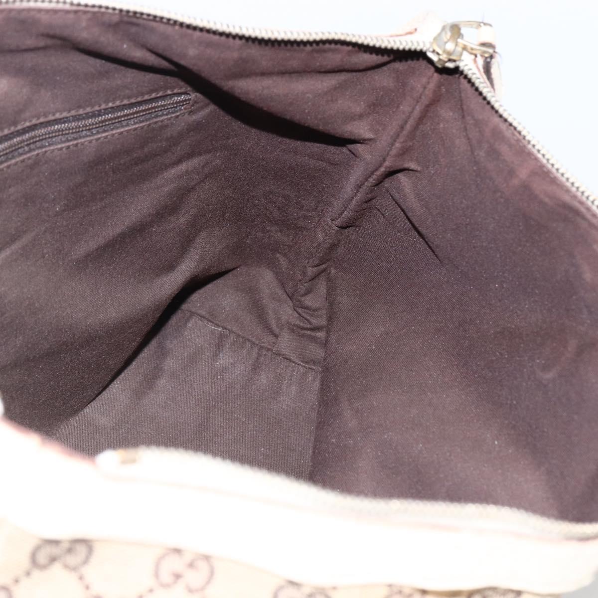 GUCCI GG Canvas Abbey Tote Bag Beige Gold 141470 Auth 170896