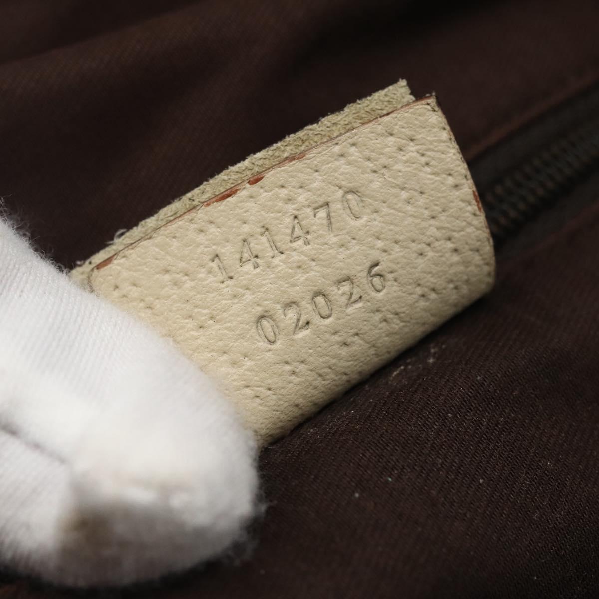 GUCCI GG Canvas Abbey Tote Bag Beige Gold 141470 Auth 170896