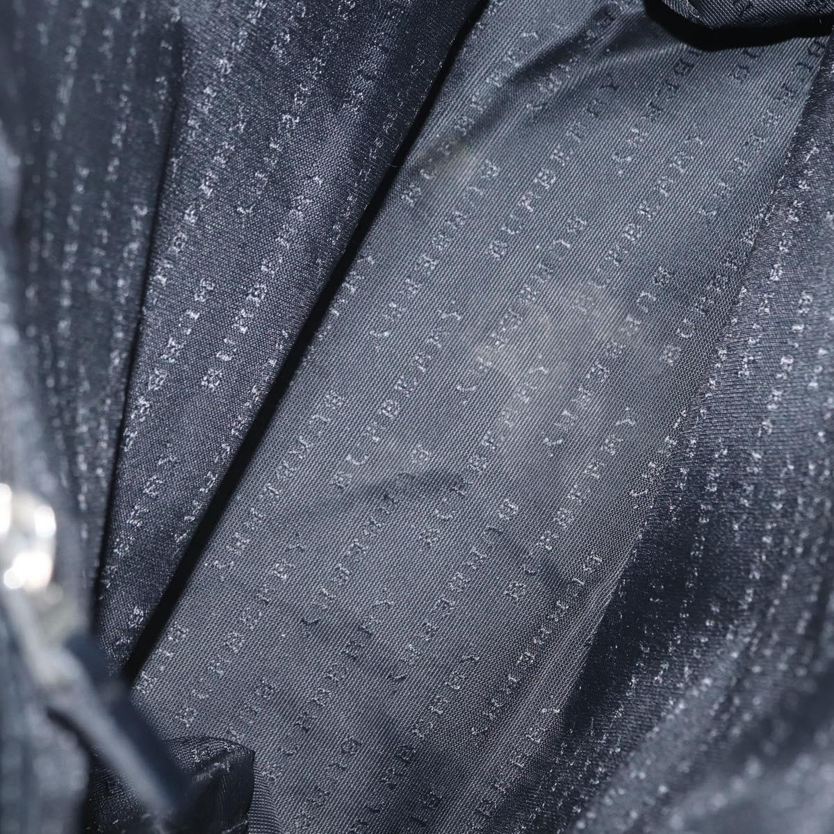 BURBERRY Nova Check Hand Bag PVC Beige Silver Auth 170920