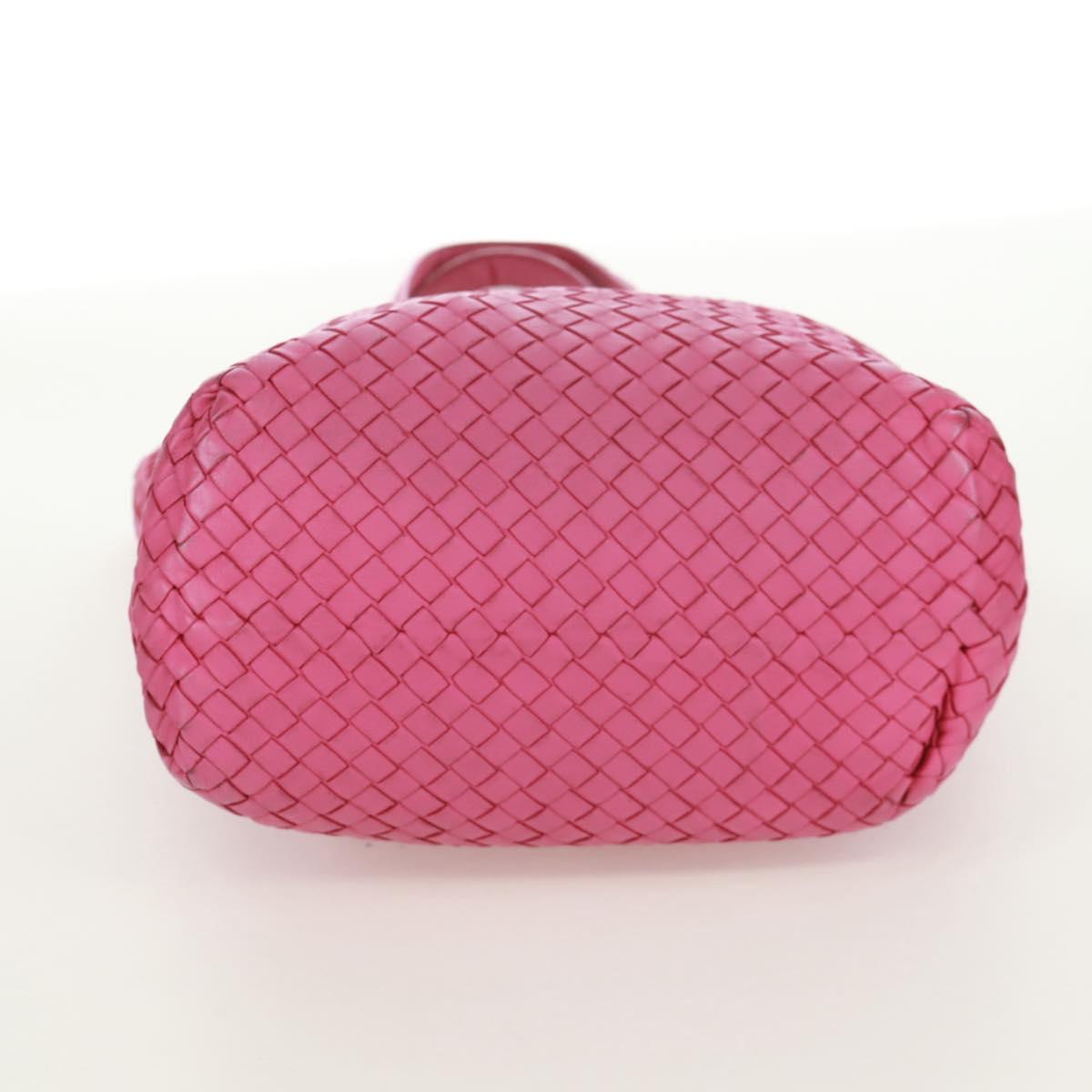 BOTTEGA VENETA INTRECCIATO Hand Bag Leather Pink Auth 170925V
