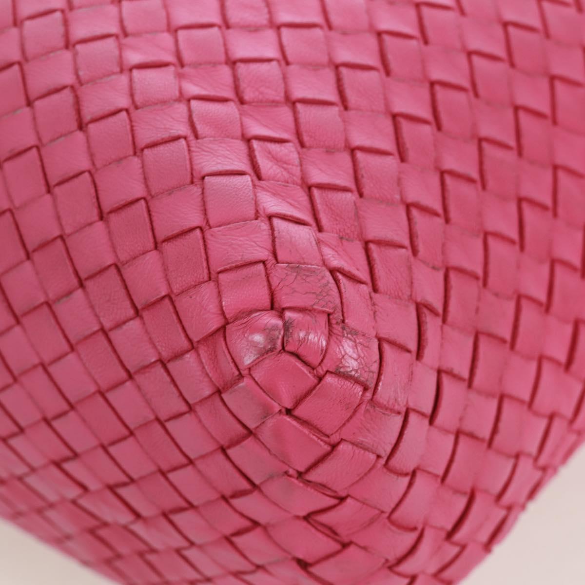 BOTTEGA VENETA INTRECCIATO Hand Bag Leather Pink Auth 170925V