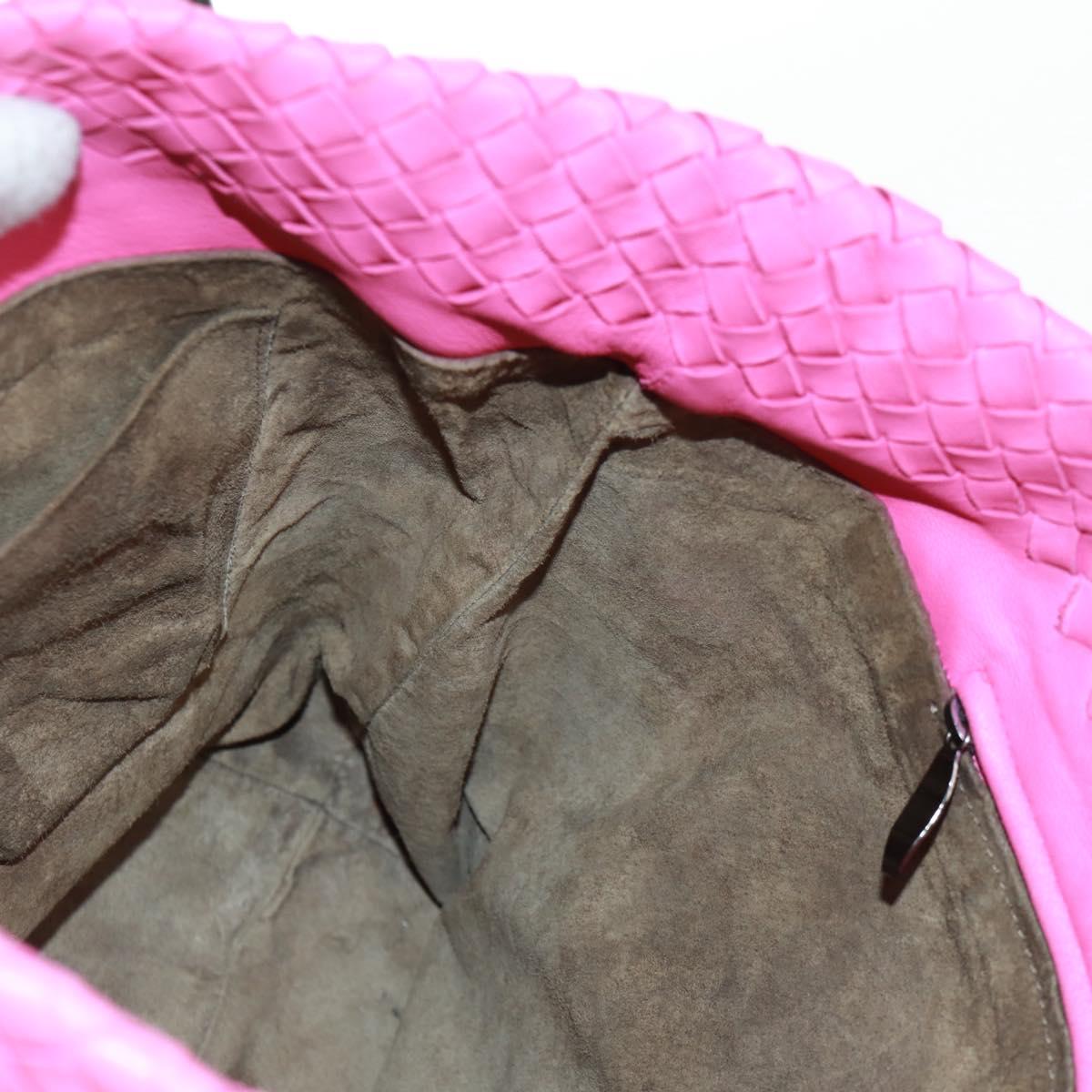 BOTTEGA VENETA INTRECCIATO Hand Bag Leather Pink Auth 170925V