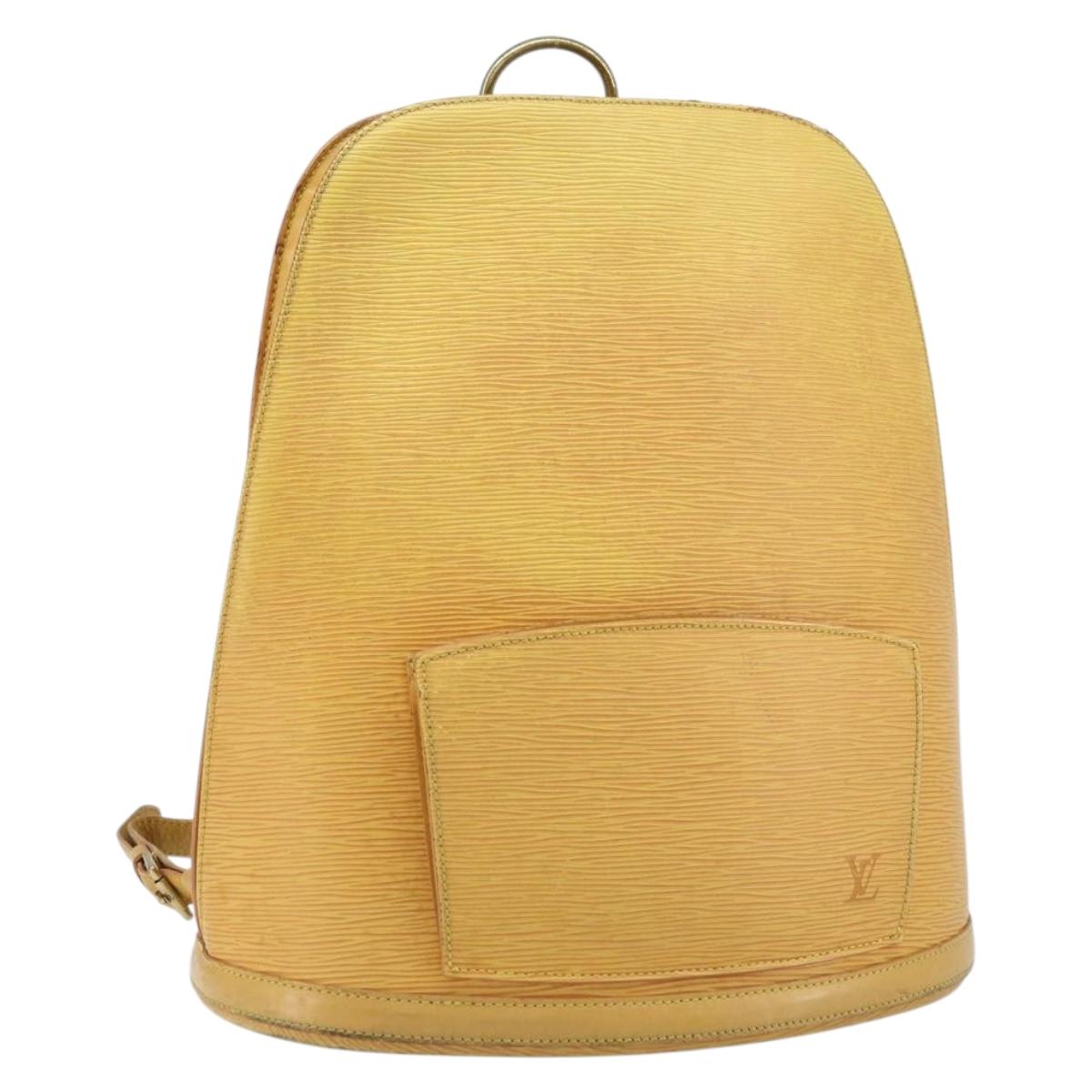 LOUIS VUITTON Epi Gobelins Backpack Yellow M52299 LV Auth 170960