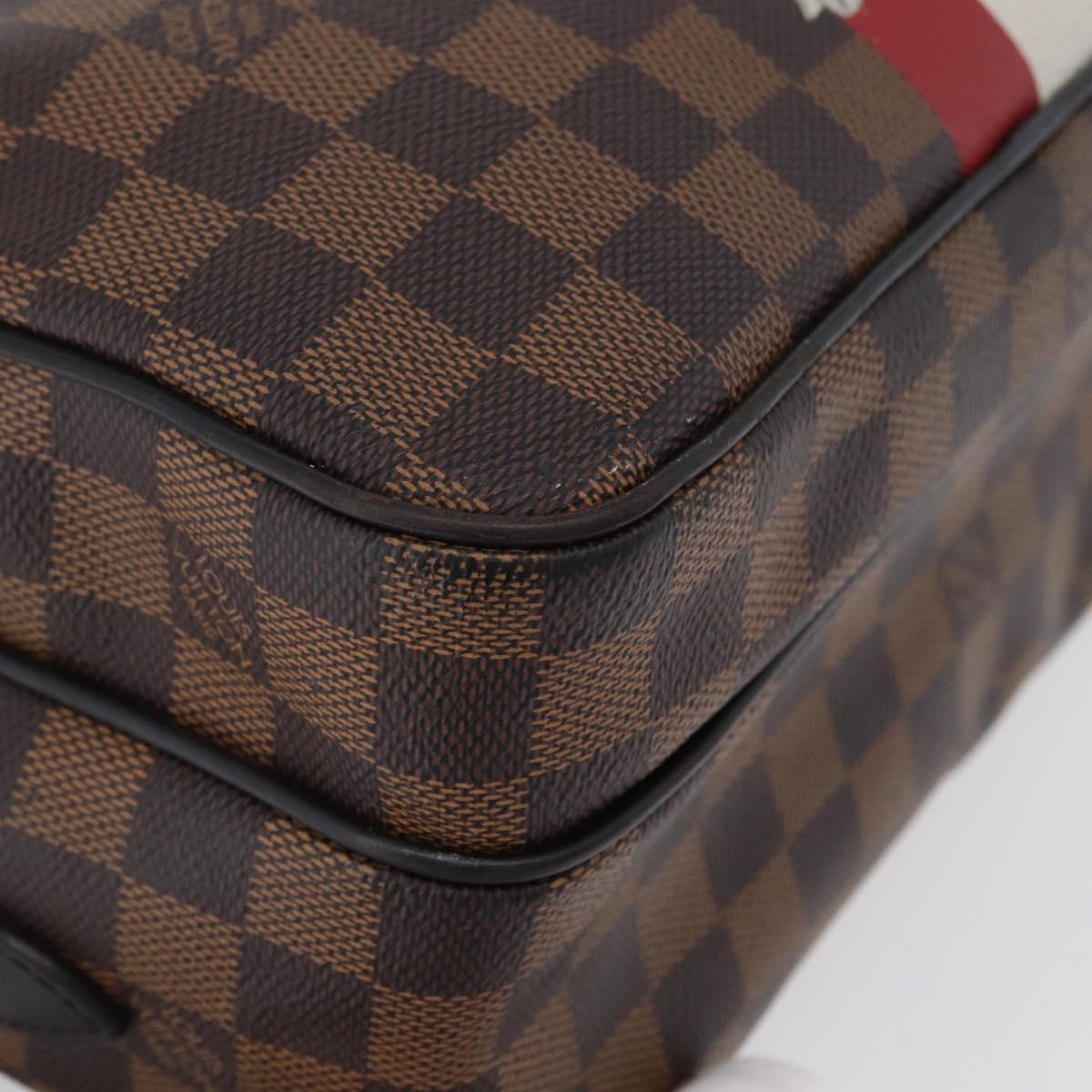 LOUIS VUITTON Damier Ebene Chapman Brothers Nile PM Bag N42704 LV Auth 170961