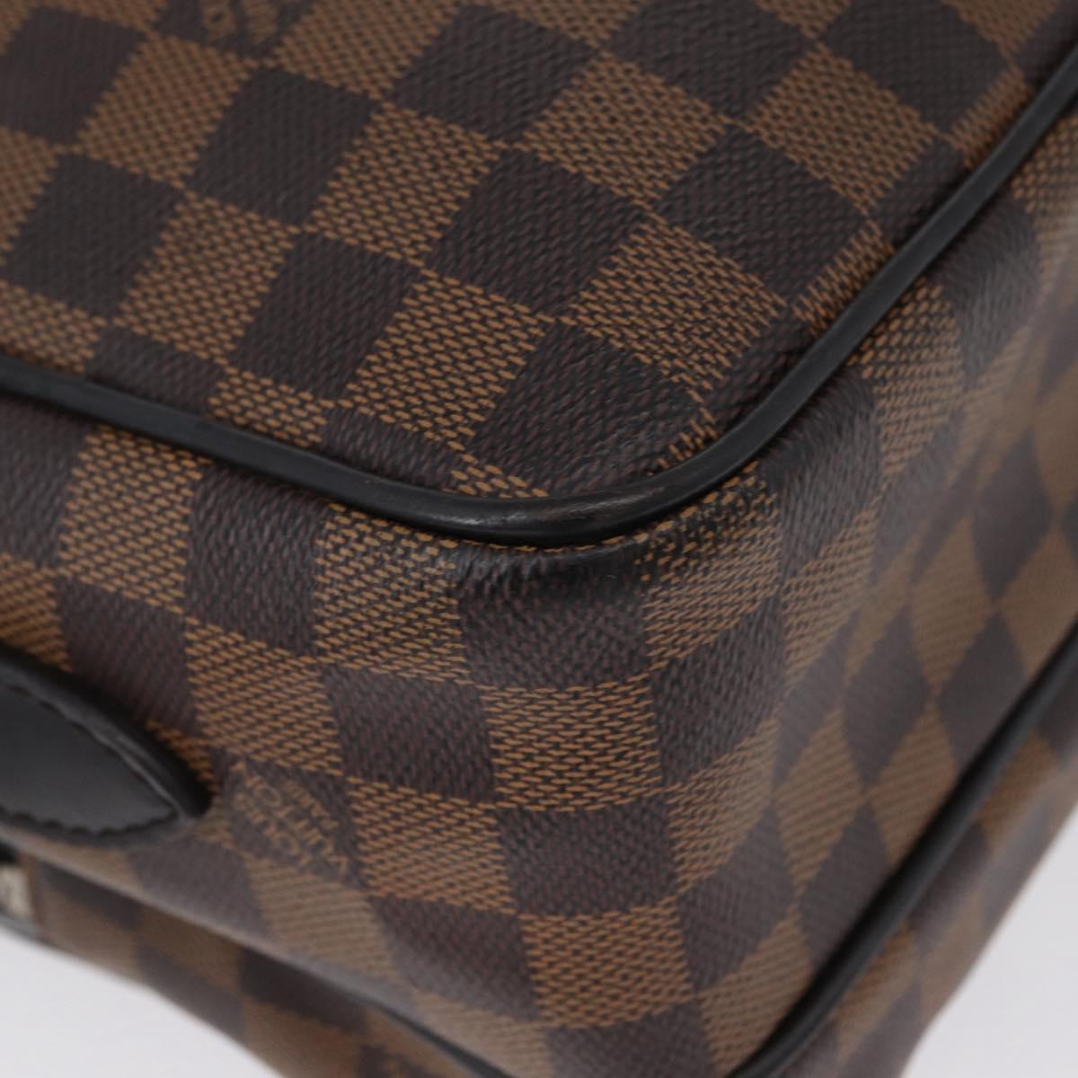 LOUIS VUITTON Damier Ebene Chapman Brothers Nile PM Bag N42704 LV Auth 170961