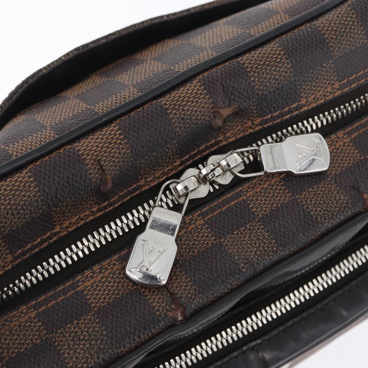 LOUIS VUITTON Damier Ebene Chapman Brothers Nile PM Bag N42704 LV Auth 170961
