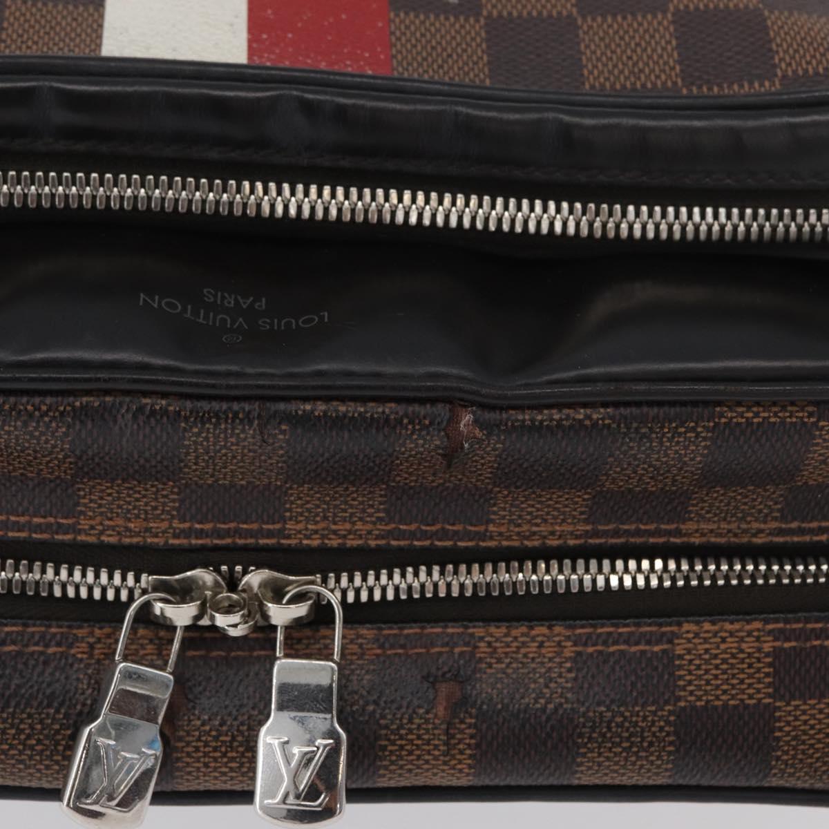 LOUIS VUITTON Damier Ebene Chapman Brothers Nile PM Bag N42704 LV Auth 170961