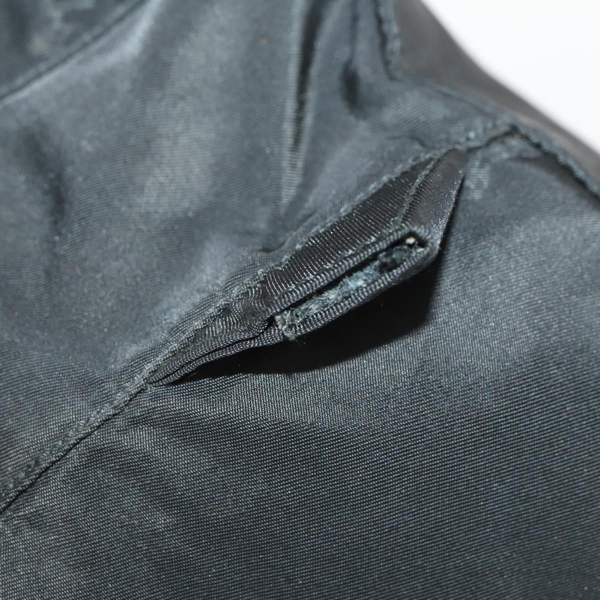 PRADA Backpack Nylon Black Silver Auth 170972