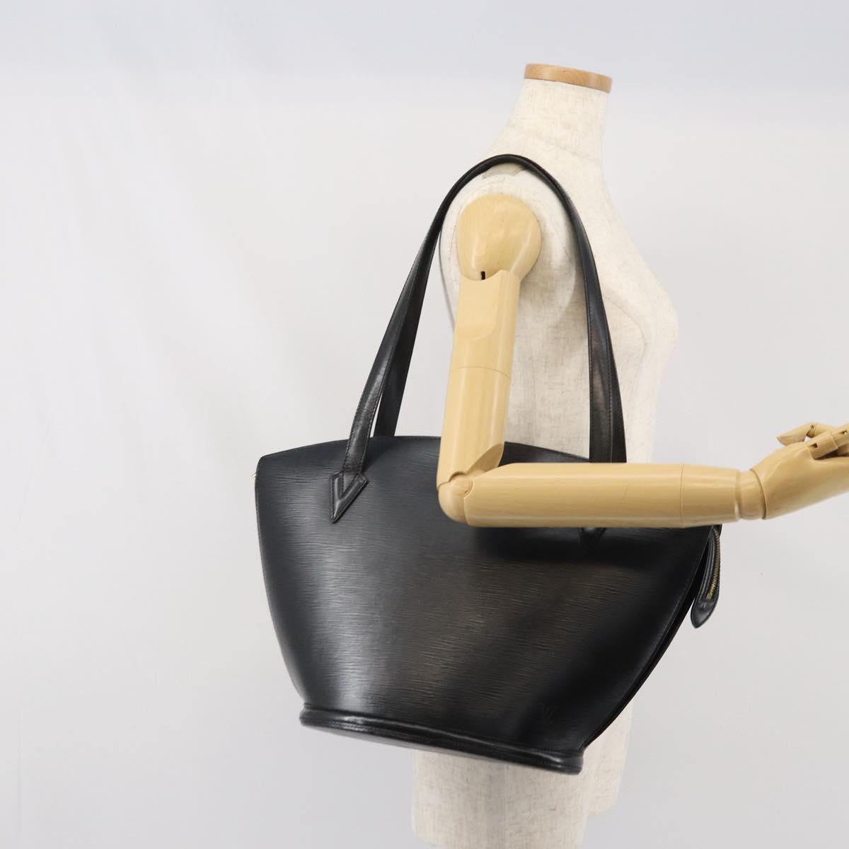 LOUIS VUITTON Epi Saint Jacques Shopping Bag Black M52262 LV Auth 170987