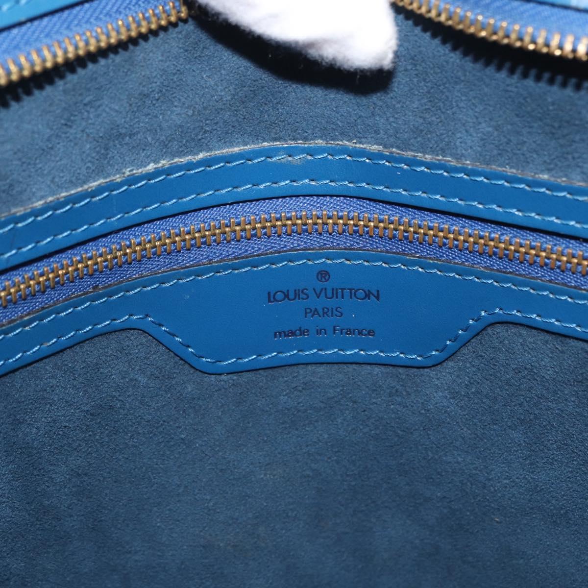 LOUIS VUITTON Epi Saint Jacques Shopping Shoulder Bag Blue M52275 LV Auth 170988