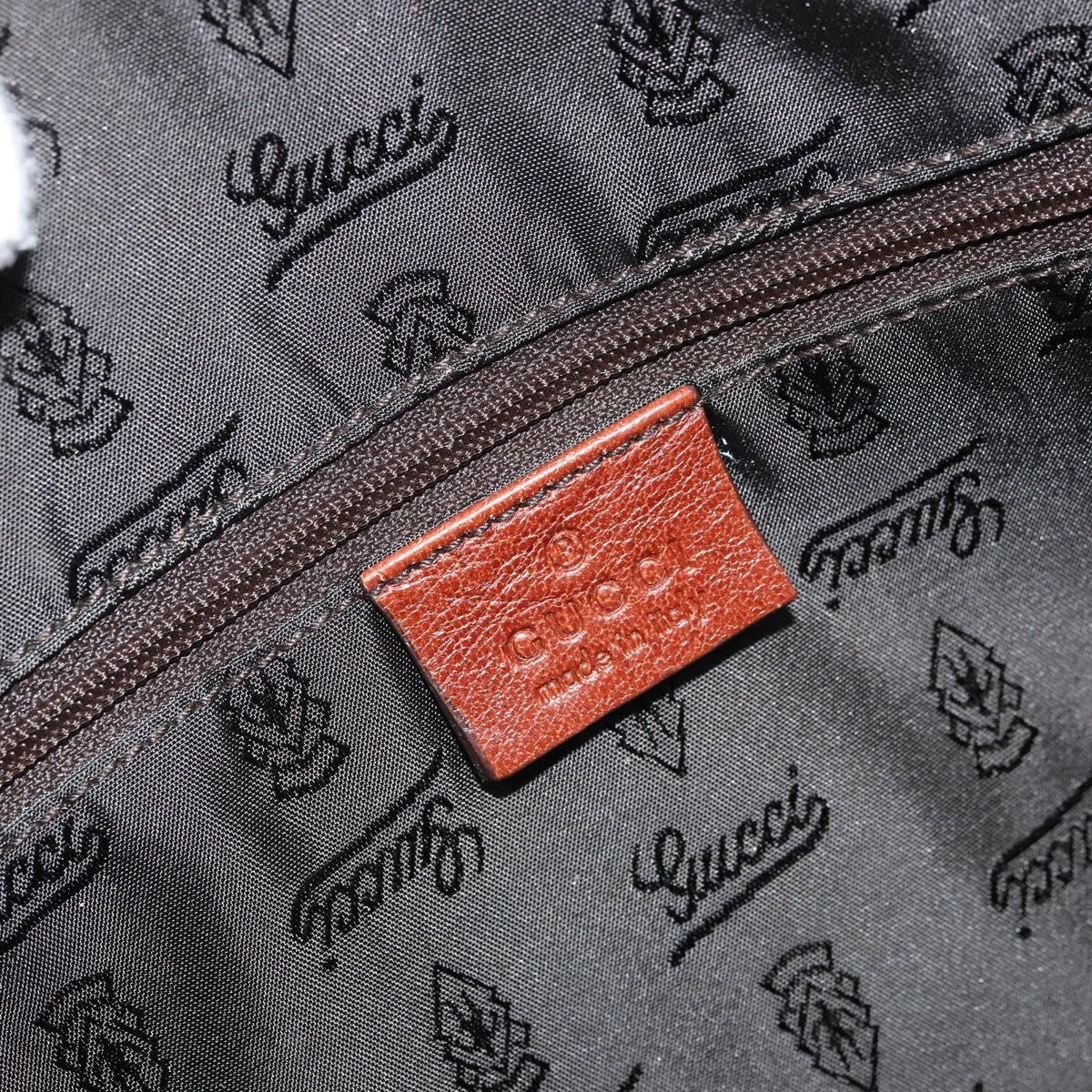 GUCCI GG Crystal Boston Bag Coated Canvas Pink Gold 181488 Auth 170991
