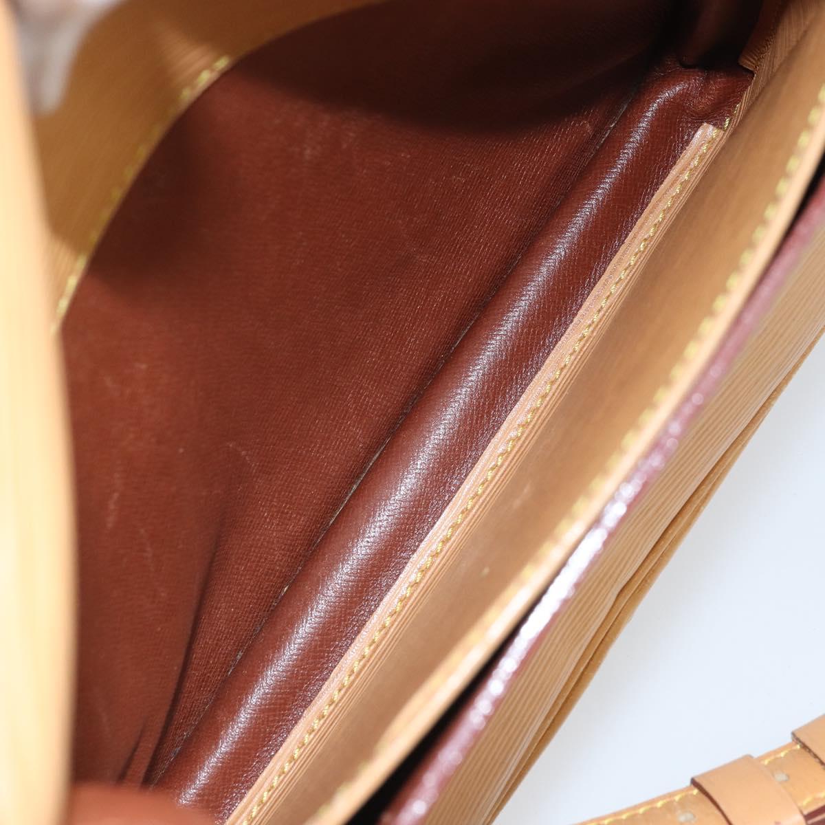 LOUIS VUITTON Epi Cartouchiere MM Shoulder Bag Beige M52246 LV Auth 170998