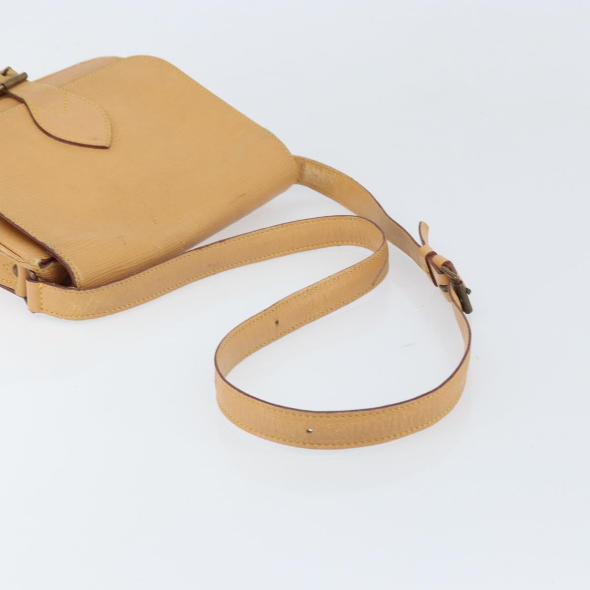 LOUIS VUITTON Epi Cartouchiere MM Shoulder Bag Beige M52246 LV Auth 170998
