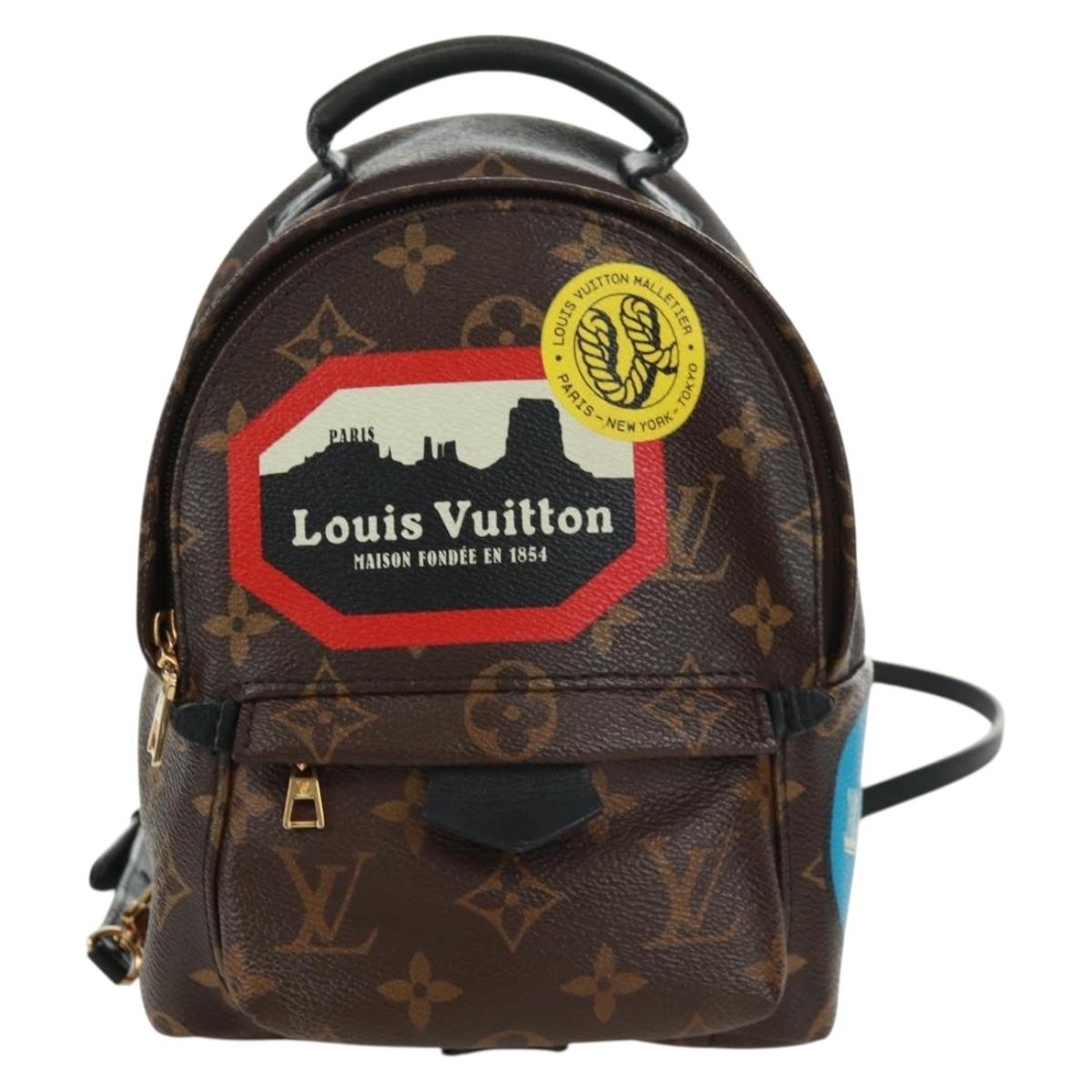 LOUIS VUITTON Monogram World Tour Palm Springs Shoulder Bag M42971 Auth 171014V