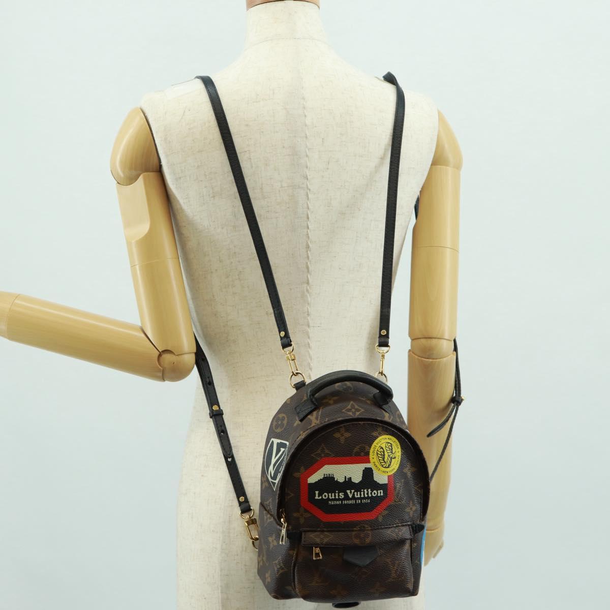 LOUIS VUITTON Monogram World Tour Palm Springs Shoulder Bag M42971 Auth 171014V