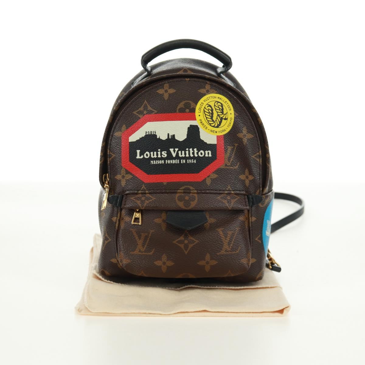 LOUIS VUITTON Monogram World Tour Palm Springs Shoulder Bag M42971 Auth 171014V