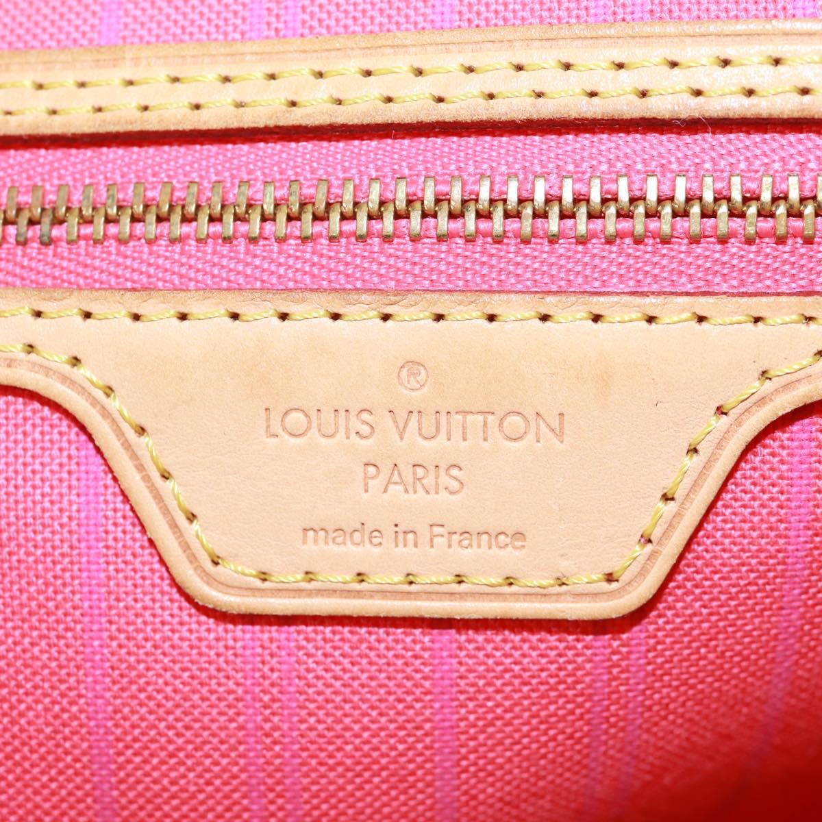 LOUIS VUITTON Damier Azur Delightful MM Shoulder Bag N41448 LV Auth 171015V